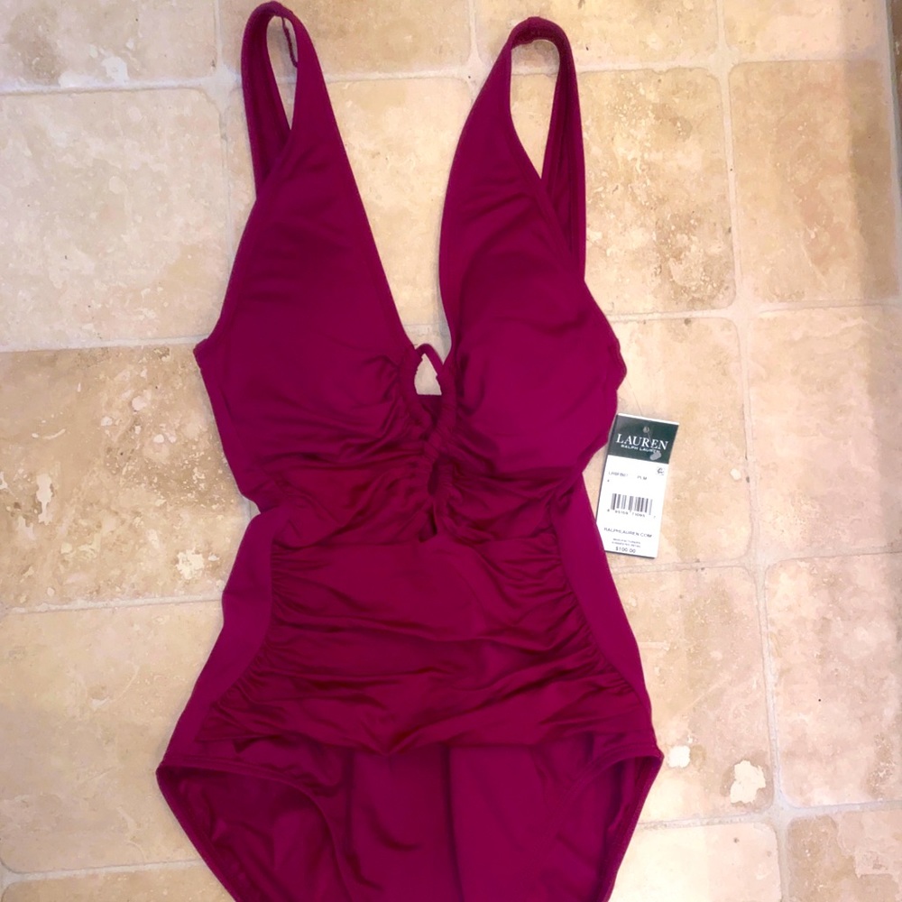 🤎💜🖤NWT Lauren Ralph Lauren Swimsuit.FIRM PRICE